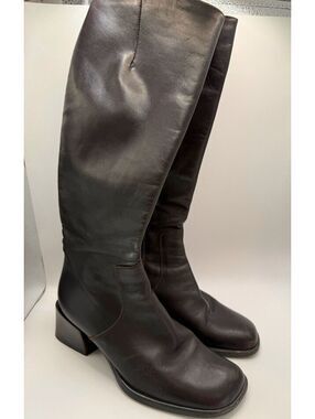 Sudini Authentic Italian Brown Leather Boots- Women's 4.5